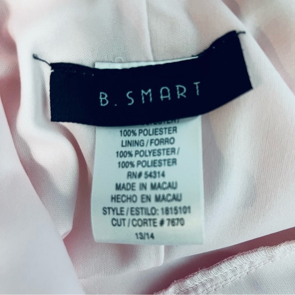 Vintage Y2K 90s B. Smart sz. M? Floral Maxi Dress Draped Cowl Neck Lined Pink - Picture 6 of 14